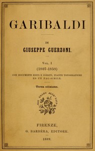 Cover of Garibaldi, Vol. 1 (of 2) : $b (1807-1859)