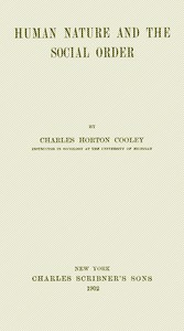 Cover of Human nature and the social order