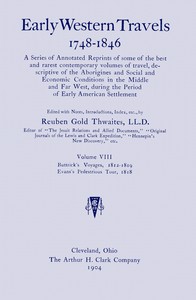Cover of Buttrick's voyages, 1812-1819; Evans's Pedestrious tour, 1818