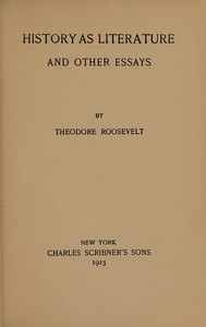Cover of History as literature, and other essays