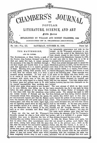 Cover of Chambers's Journal of Popular Literature, Science, and Art, Fifth Series, No. 148, Vol. III, October 30, 1886