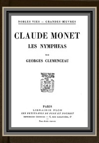 Cover of Claude Monet; les Nympheas