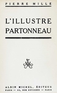 Cover of L'illustre Partonneau