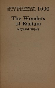 Cover of The wonders of radium
