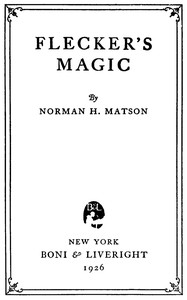 Cover of Flecker's magic