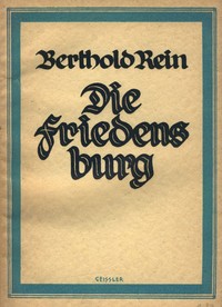 Cover of Die Friedensburg bei Leutenberg : $b Eine thüringische Grenzfeste und ihre Bewohner