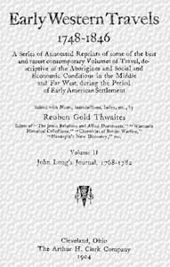 Cover of John Long's journal, 1768-1782