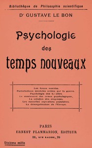 Cover of Psychologie des temps nouveaux