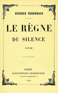 Cover of Le règne du silence : $b poème