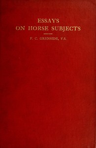 Cover of Essays on horse subjects