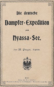 Cover of Die deutsche Dampfer-Expedition zum Nyassa-See.