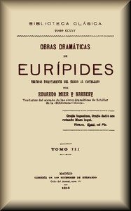 Cover of Obras dramáticas de Eurípides (3 de 3)