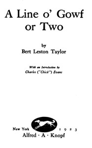 Cover of A line o' gowf or two