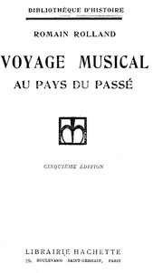Cover of Voyage musical au pays du passé
