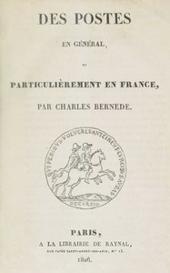 Cover of Des postes en général, et particulièrement en France
