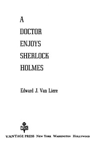 Cover of A doctor enjoys Sherlock Holmes