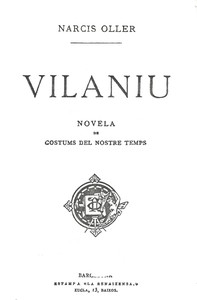 Cover of Vilaniu : $b Novela de costums del nostre temps