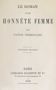 Cover of Le roman d'une honnête femme
