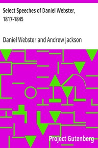 Cover of Select Speeches of Daniel Webster, 1817-1845