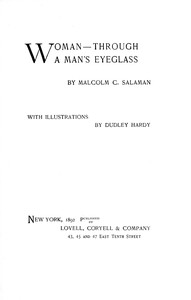 Cover of Woman—through a man's eyeglass