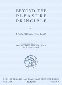 Cover of Beyond the pleasure principle