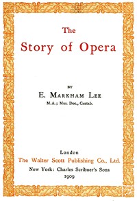 Cover of The story of opera