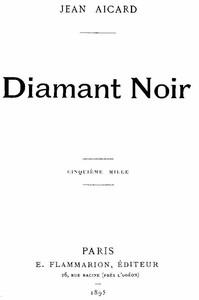 Cover of Diamant noir
