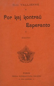 Cover of Por kaj kontraŭ Esperanto : $b Dialogo