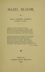 Cover of Hazel bloom