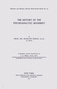 Cover of The history of the psychoanalytic movement