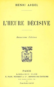 Cover of L'heure décisive