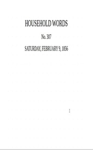 Cover of Household words, no. 307, February 9, 1856 : $b A weekly journal