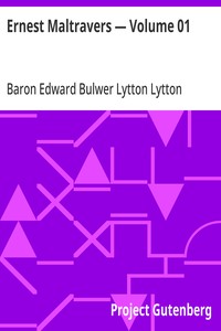 Cover of Ernest Maltravers — Volume 01