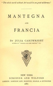 Cover of Mantegna and Francia