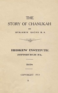 Cover of The story of Chanukah