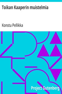 Cover of Toikan Kaaperin muistelmia