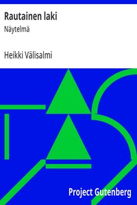 Cover of Rautainen laki : $b Näytelmä