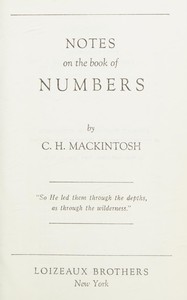 Cover of Notes on the book of Numbers