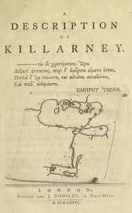 Cover of A description of Killarney
