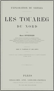 Cover of Les Touâreg du nord