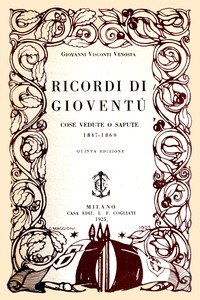 Cover of Ricordi di gioventù : $b Cose vedute o sapute - 1847-1860