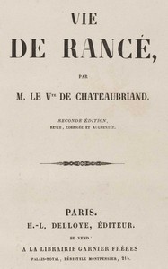 Cover of Vie de Rancé