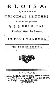 Cover of Eloisa : $b or, A series of original letters