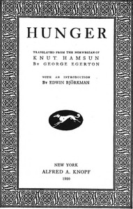 Cover of Hunger