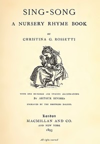 Cover of Sing-song : $b A nursery rhyme book