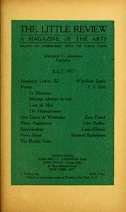 Cover of The Little Review, July 1917 (Vol. 4, No. 3)