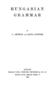 Cover of Hungarian grammar