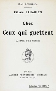 Cover of Islam saharien : $b chez ceux qui guettent (journal d'un témoin)