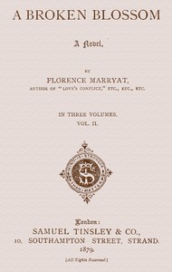 Cover of A broken blossom, vol. 2 of 3