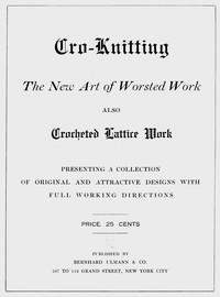 Cover of Cro-knitting : $b The new art of worsted work : also crocheted lattice work